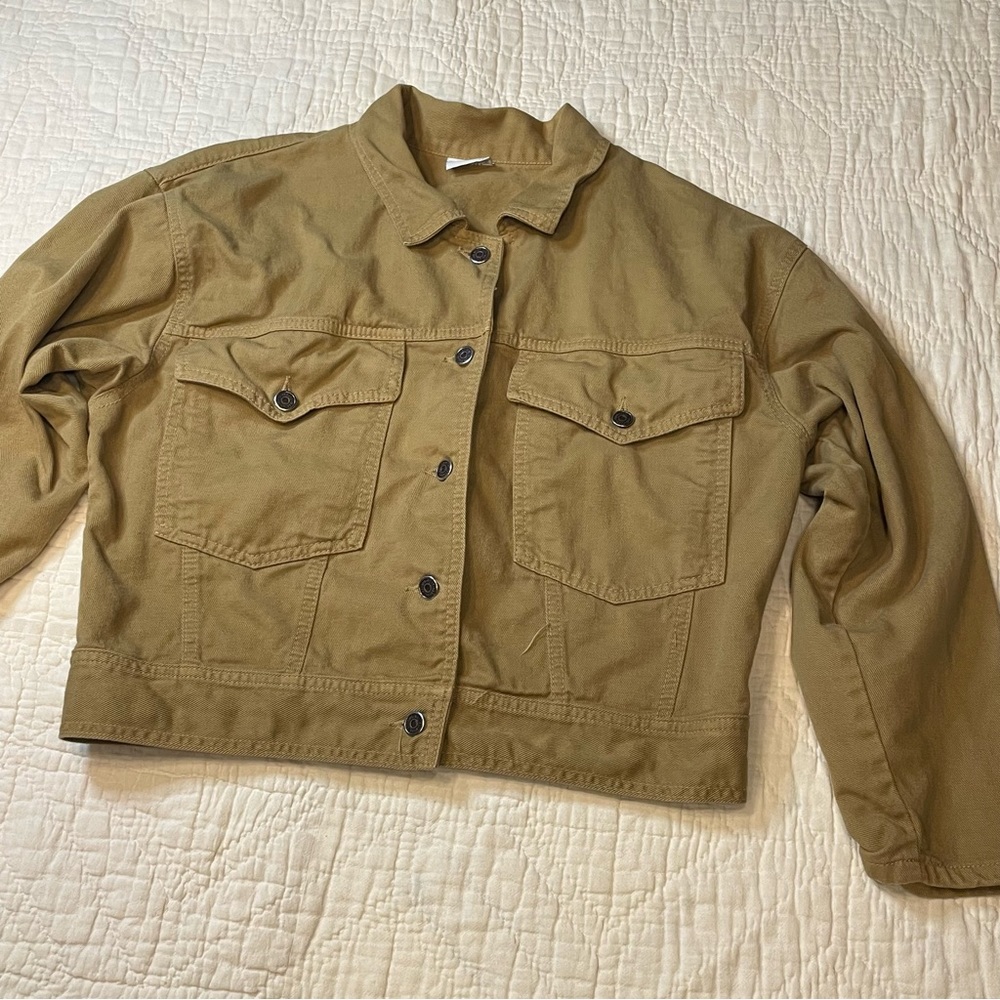 Russ Berens Malibu Bronze Brown Cotton Jean Jacket L
